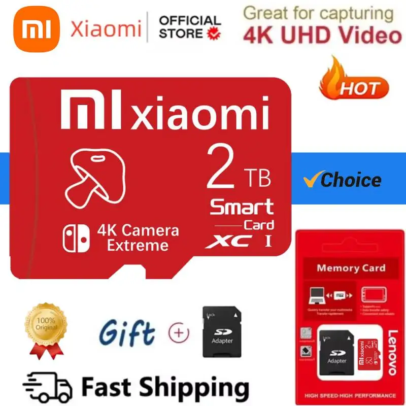 Карта памяти Xiaomi Mijia V60 U3 для Nintendo Switch Ps4 SD-карта высокой скорости на 1 ТБ 512 ГБ 256 128