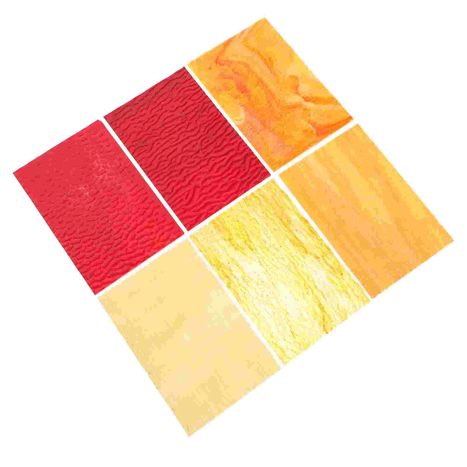 

Mosaic Sheet Tiles Stained Colored Pieces Sheets Cathedral Square Ceramic Variety Water Ripple Crafts Broken Craft Tile Colorful