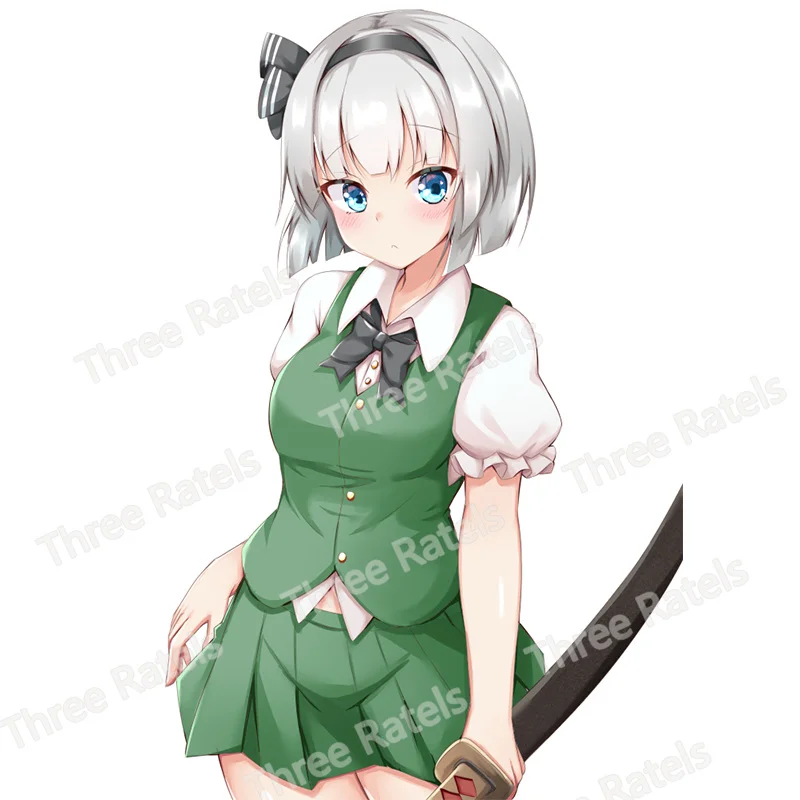 Три Крота E692 Конпаку Ёму Тохо Миленькая Девушка Индивидуальные наклейки для автомобиля водонепроницаемые виниловые солнцезащитные.