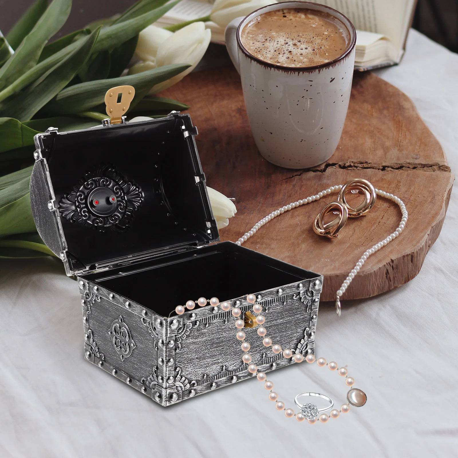 Пиратская коробка для охоты за сокровищами детская ретро-хранение креативный