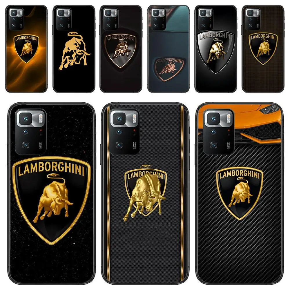 

Luxury Design Lamborghini car Phone Case For Redmi 9 9A 7A 10 8A 10A 8 Note 11 10S 7 11S Plus POCO X3 Pro Luxury Fashion Cover