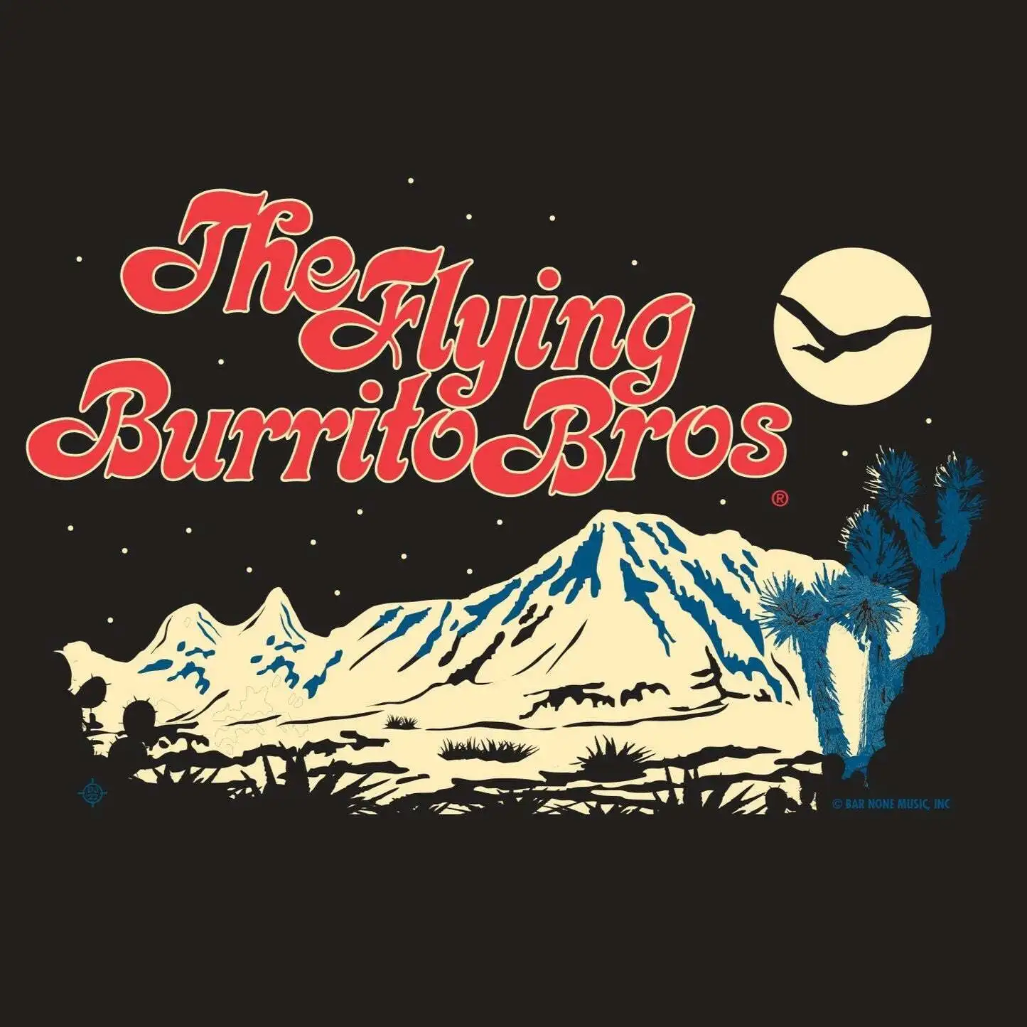 Новая хлопковая рубашка унисекс S-5XL The Flying Burrito Brothers Desert Night BI04_196