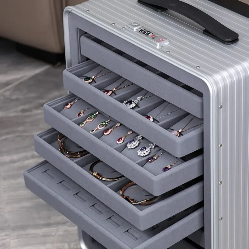 9-слойная коробка для хранения ювелирных изделий большой емкости портативный