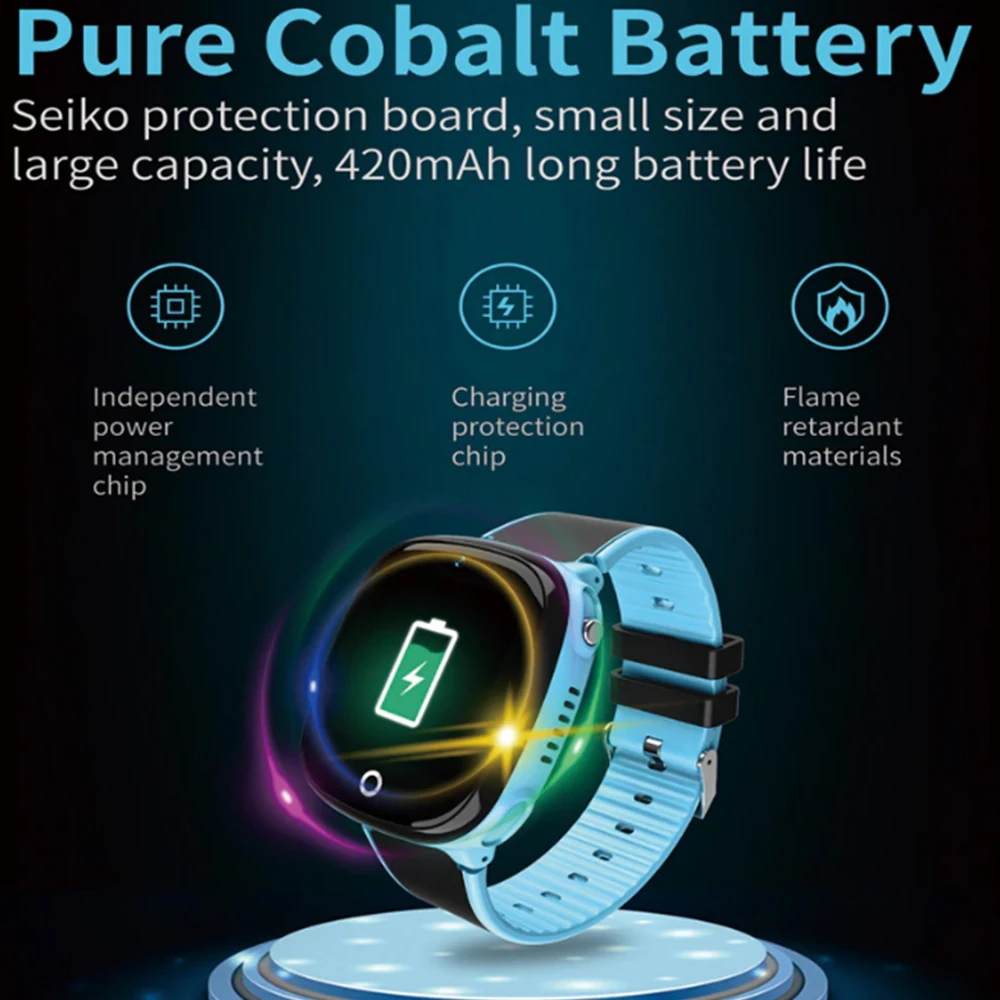 

Kids Smart Watch LBS Tracker SOS Camera Children Mobile Phone Voice Chat Math Game Flashlight Kids Smart Watch For Android