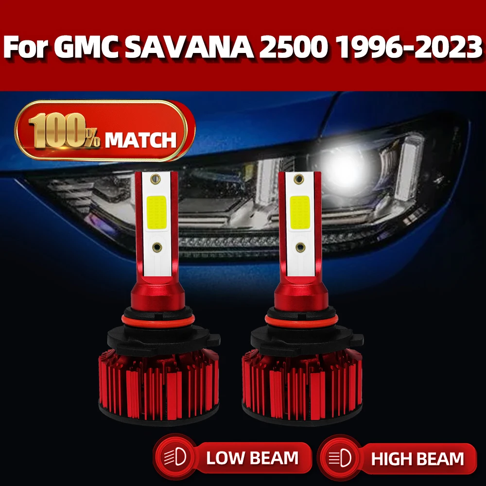 

9005 9006 HB3 HB4 Canbus LED Headlight Bulb 12V 6000K Turbo LED Car Light For GMC SAVANA 2500 1996-1998 1999 2020 2021 2022 2023