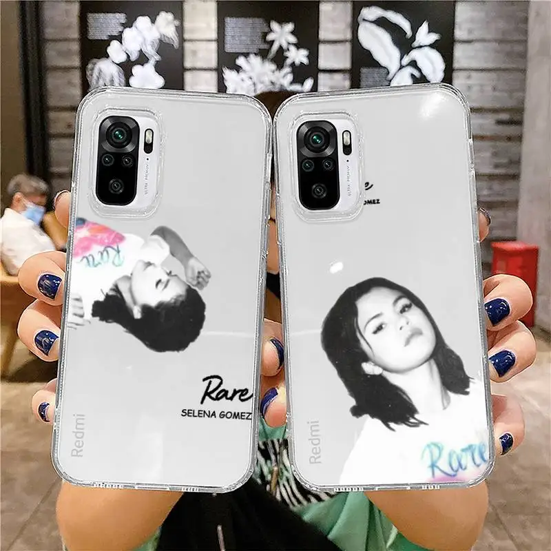 

Selena Gomez singer Phone Case Transparent for Xiaomi redmi note x f poco 10 11 9 7 8 3 i t s E pro cover shell coque