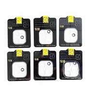 1000pcs camera lens tempered screen protector for iphone 13 12 pro max mini full cover protective film with black circle