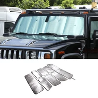 for 2003 2009 hummer h2 car front windshield full window glass sunscreen sunshade car interior protection accessories