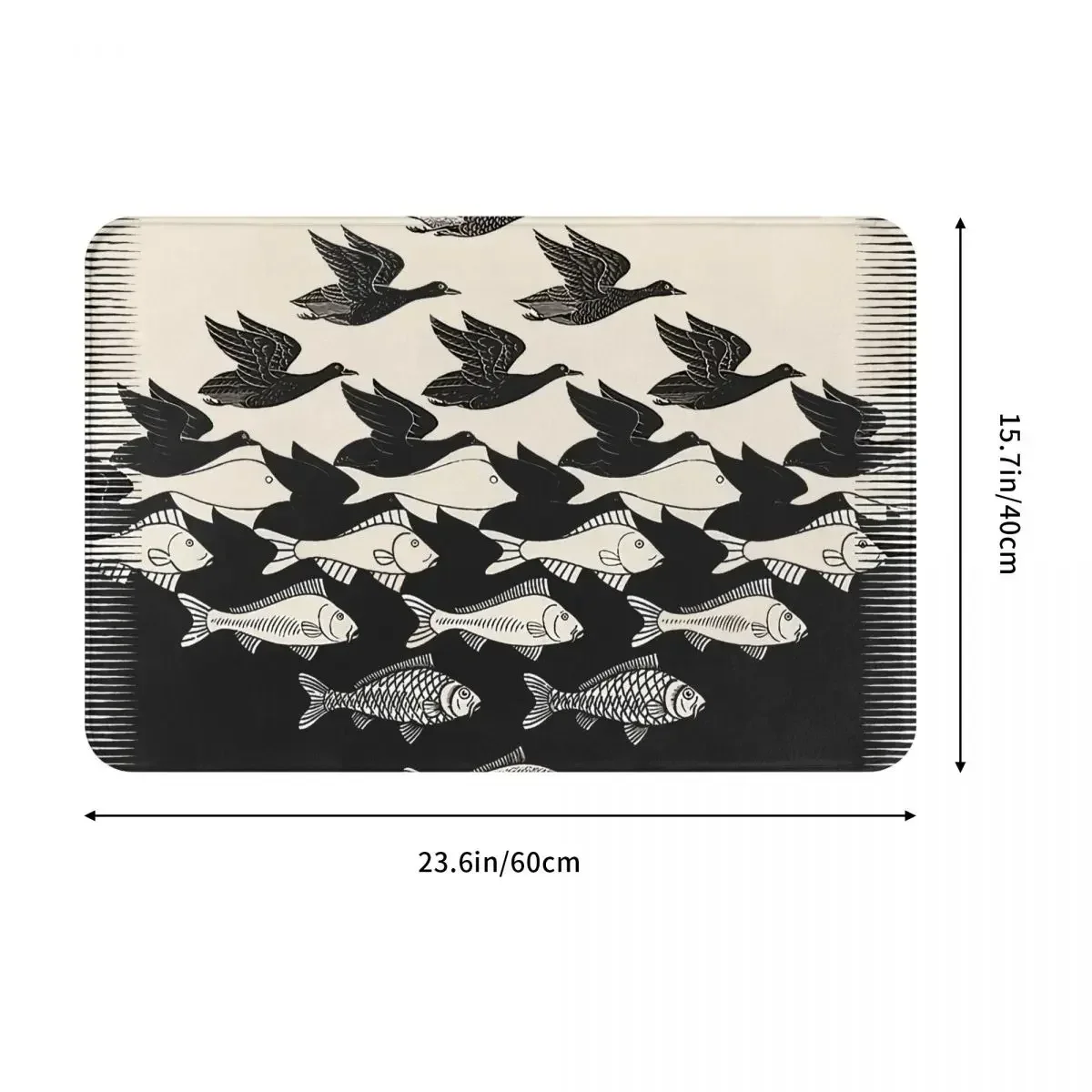 Коврик для ванной с изображением неба и воды мауриса