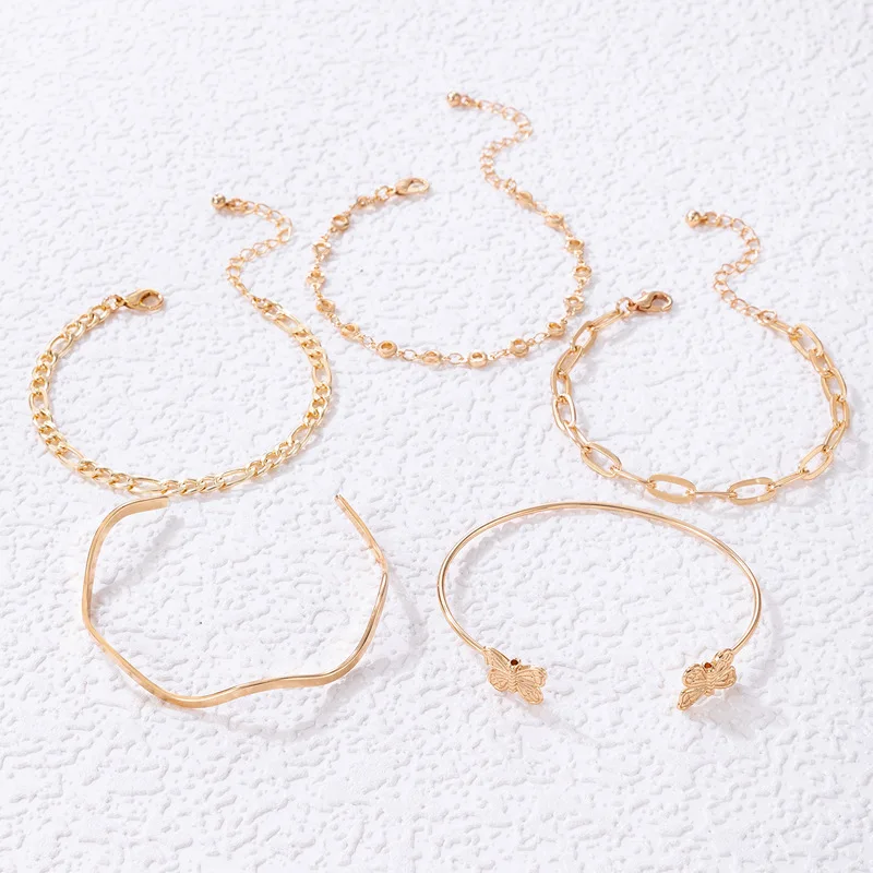 5 шт./компл. модные многоуровневые Браслеты Boho для женщин новые винтажные