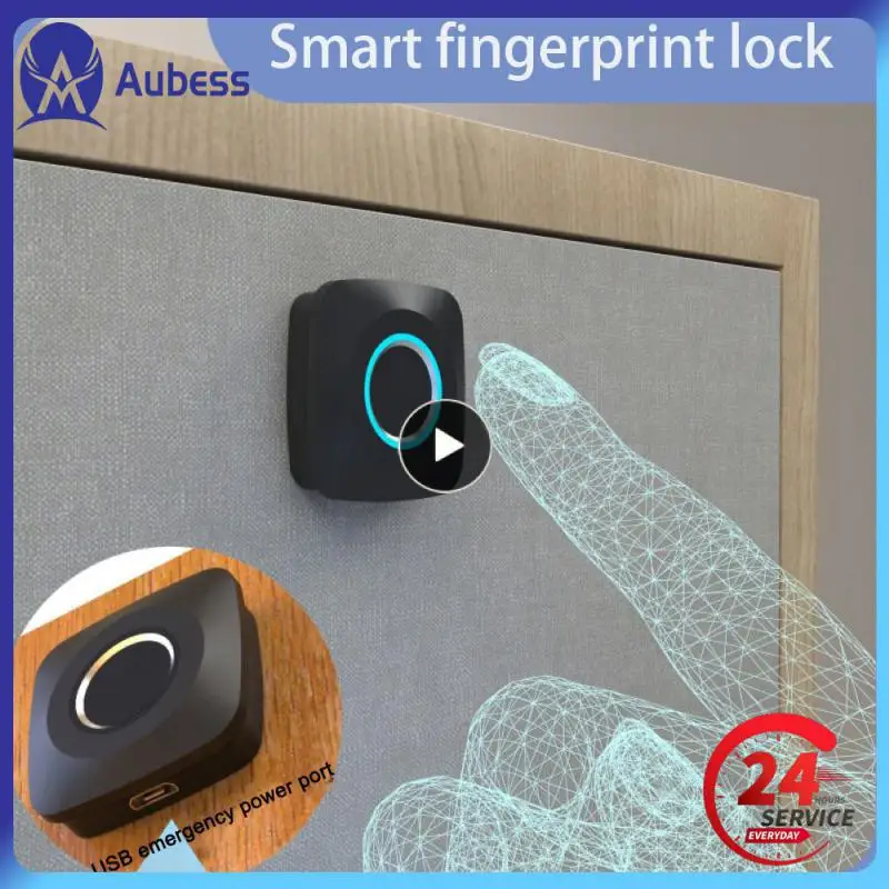

1~8PCS Cabinet Locks Furniture Drawer Cabinet Wardrobe Fingerprint Locks Smart Home Biometric Keyless