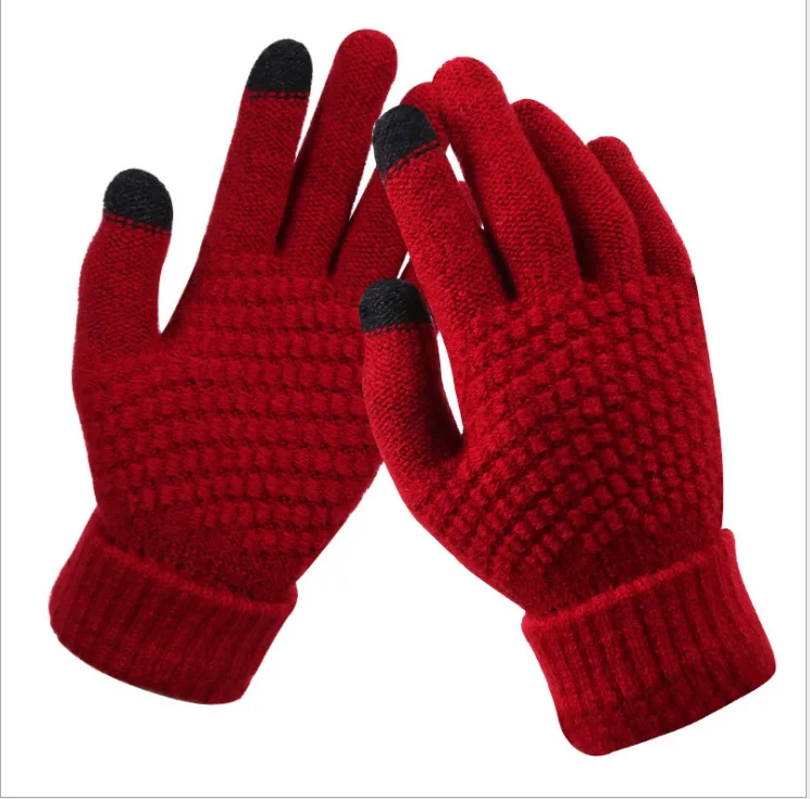 

Cold-proof Ski Gloves Men Windproof Keep Warm Gloves Anti Slip Soft Fluff Gloves