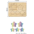 Деревянные штампы для скрапбукинга, в форме звезды