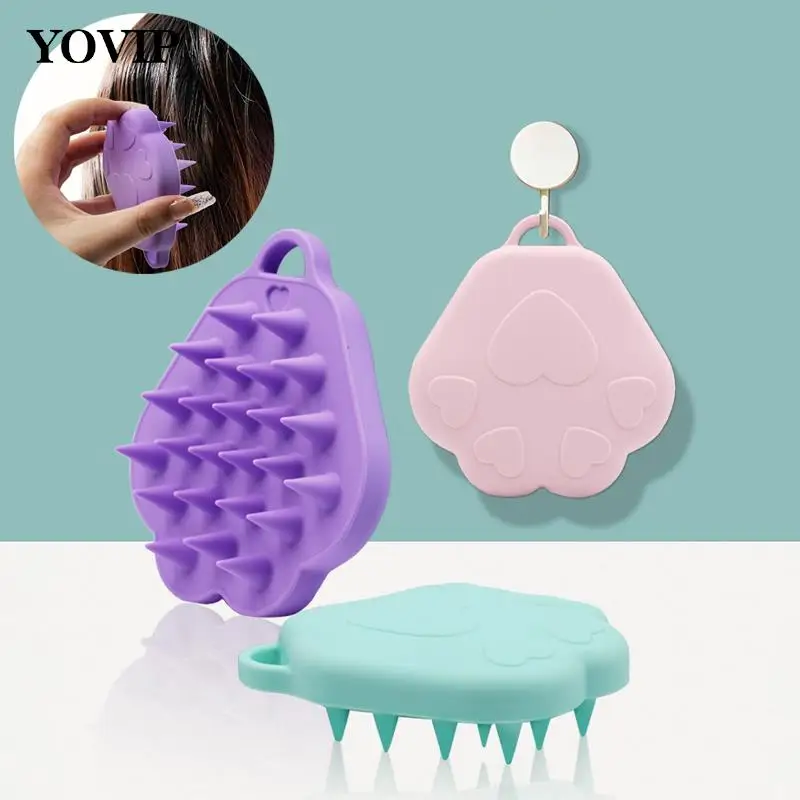 Силиконовая щетка для шампуня против зуда массажер волос лепки ванны Массажер и