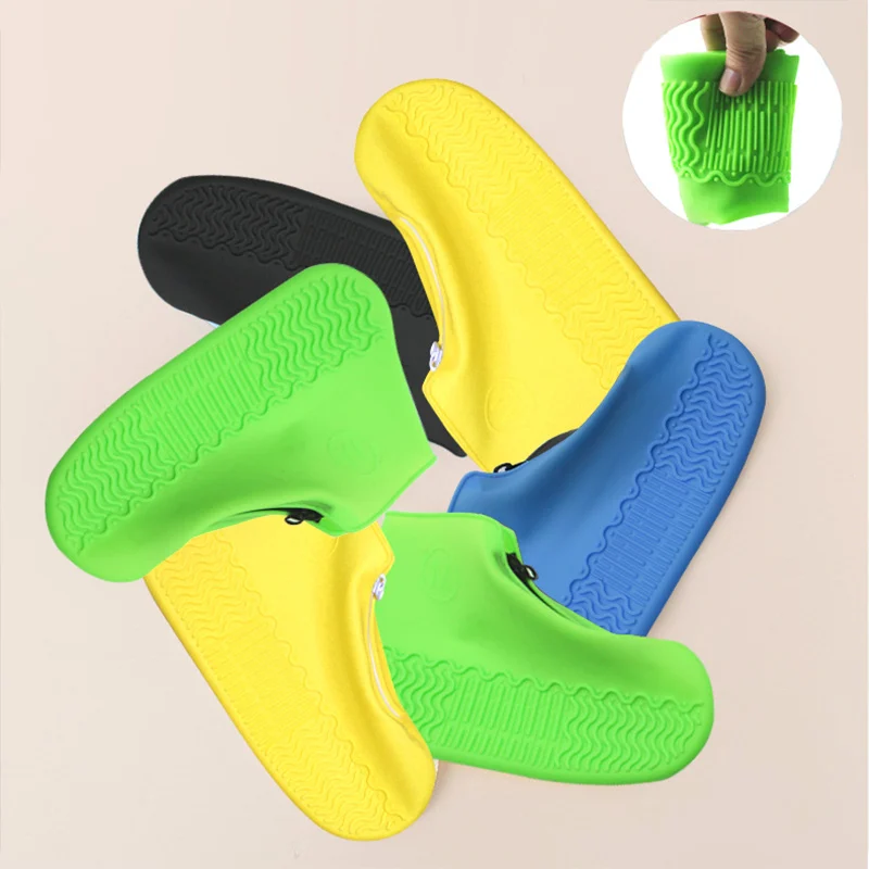 Multi-colors silicone shoe covers 2023 waterproof and durable rain shoe protector men women rain boots easy carry water shoes