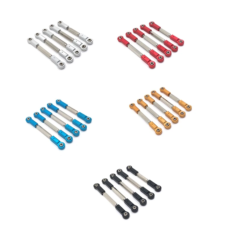 

5Pcs Metal Steering Link Rod Servo Rod EA1018 EA1019 For JLB Racing CHEETAH 11101 21101 J3 Speed RC Car Upgrade Parts