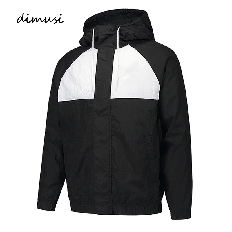 

DIMUSI Spring Autumn Mens Bomber Jacket Casual Man Outwear Windbreaker Hooded Coats Fashion Sportwear Zipper Jacket Man Clothing