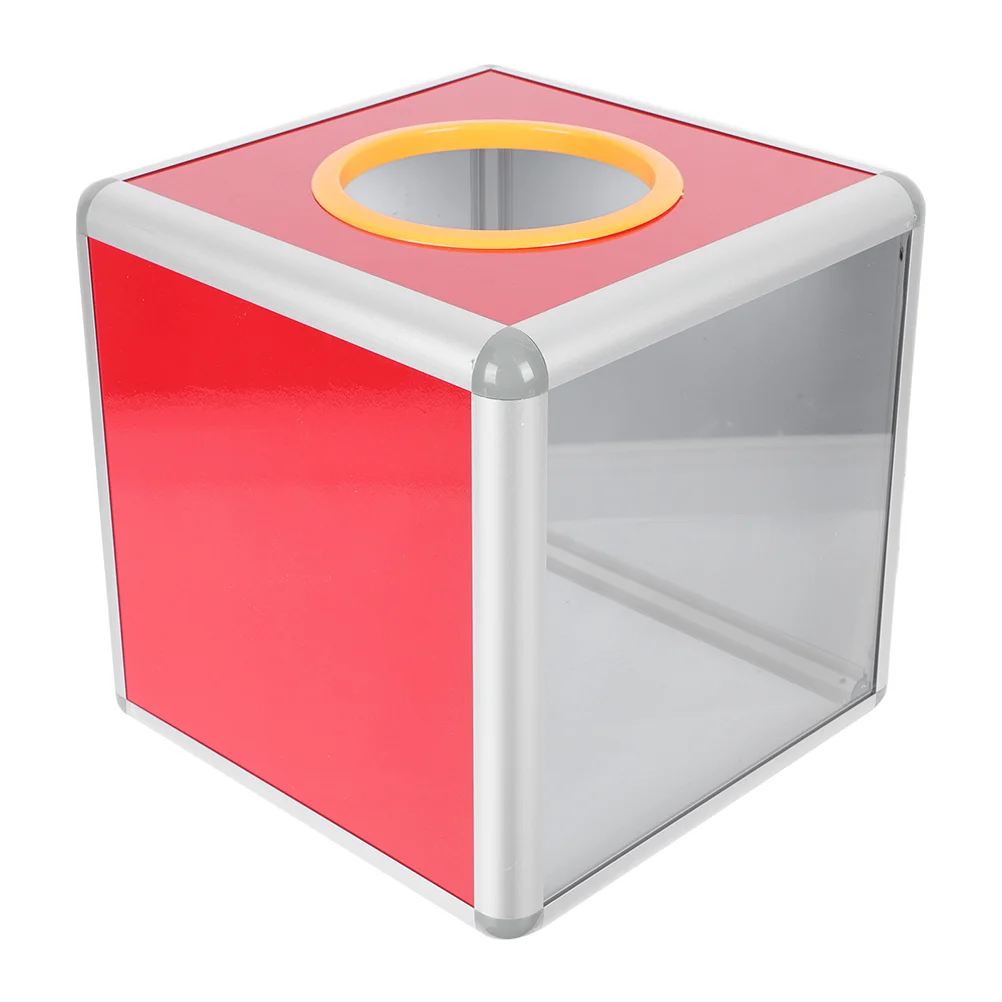 

Box Lottery Donation Raffle Transparent Case Meeting Multi Ballot Function Cubic Suggestion Drawing Accessory Clear Business