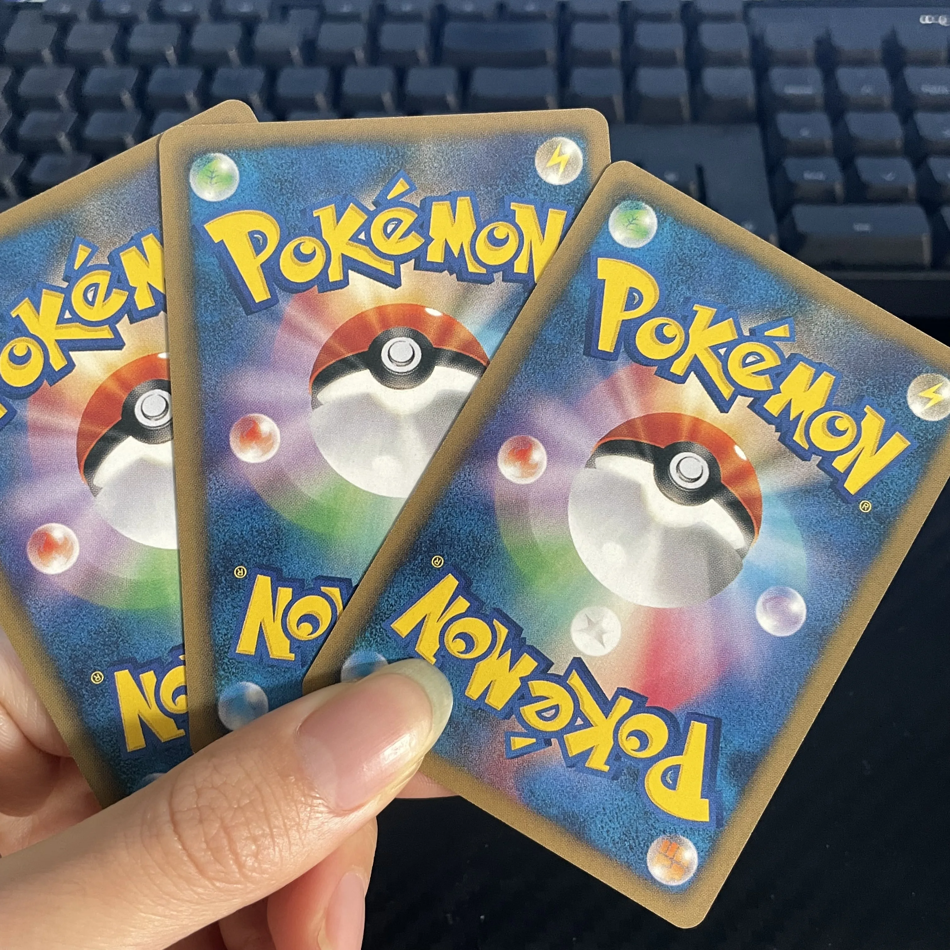 Фото PROXY 7 шт. японские карты покемонов Cramorant Rowlet Gem мятный Пикачу 227/S-P коробка для штампов полная художественная акция Япония Post PKM Trading Card №2