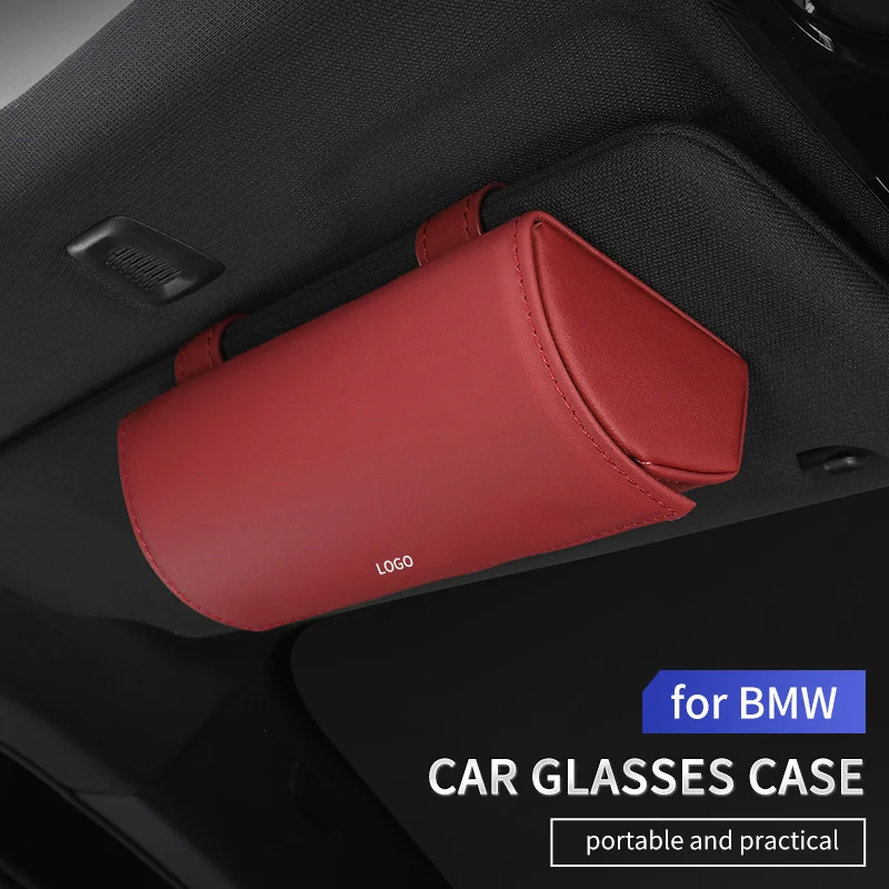 

Car Sunglasses Holder Magnetic Car Sun Visor Glasses Case Protective Cover For BMW F20 F30 G20 G30 Auto Organizer Accessories