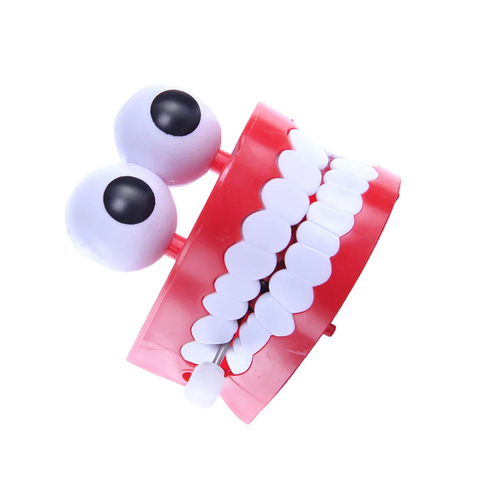 

Toy Clockworkteeth Toys Big Funny White Novelty Partychomping Stuffers Gift Children Boys Eyes Girls Creative Spoof Cartoon