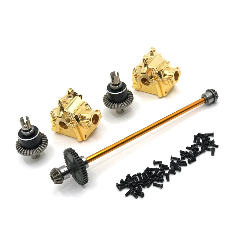 Upgrade Metal Center Drive Shaft Assembly Gearbox Differential Kit For WLtoys 1/12 124016 127017 124018 124019 RC Car Parts