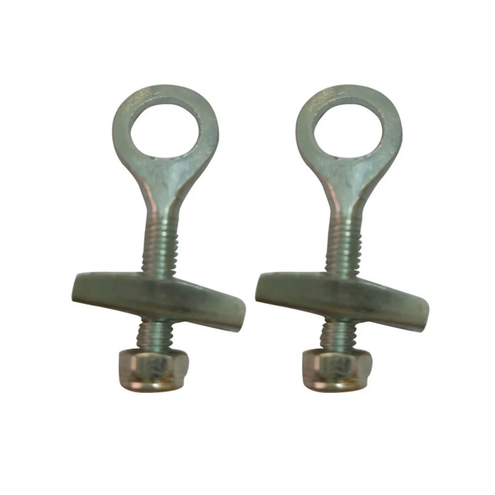 

1/2pc Fixed Gear Bicycle Chain Adjust Bolt Bike Chain Tensioner Pull Tight Screw With Inner Gasket Nut Steel Silver Accessories