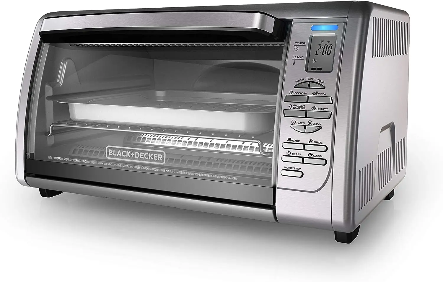 

BLACK+ 02648008504 Countertop Convection Toaster Oven, Silver, CTO6335S