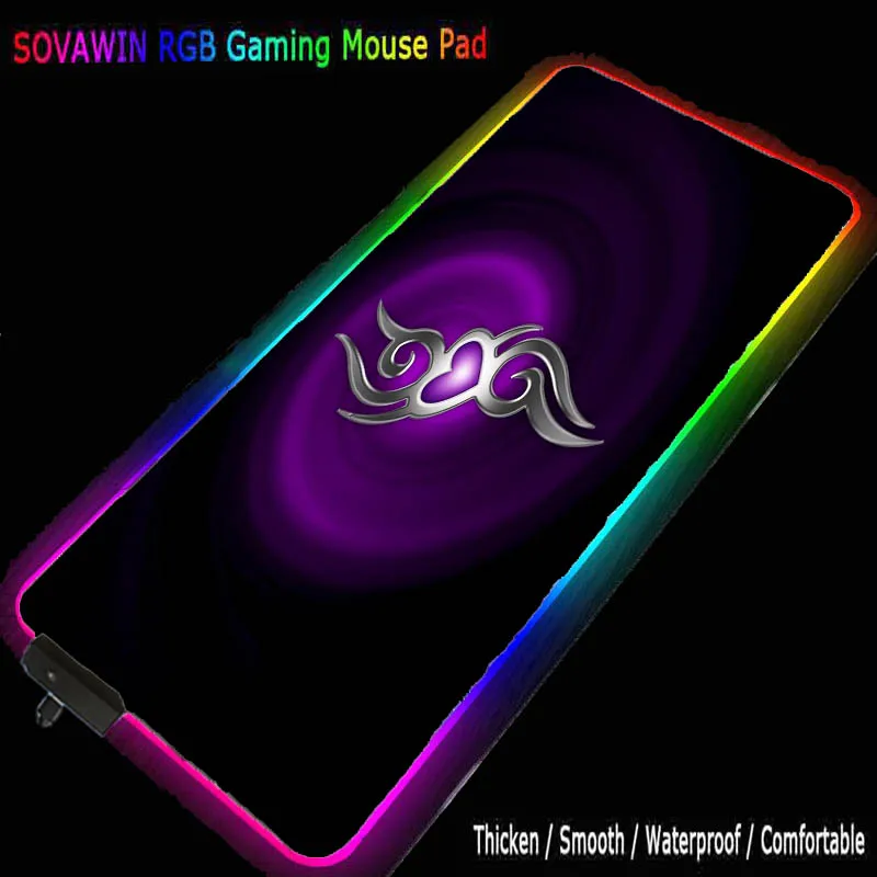 

Коврик для мыши MRGLZYRGB большой, 40x90 см, игровые аксессуары, коврик для офиса и стола, СВЕТОДИОДНЫЙ цветной водонепроницаемый нескользящий домашний коврик