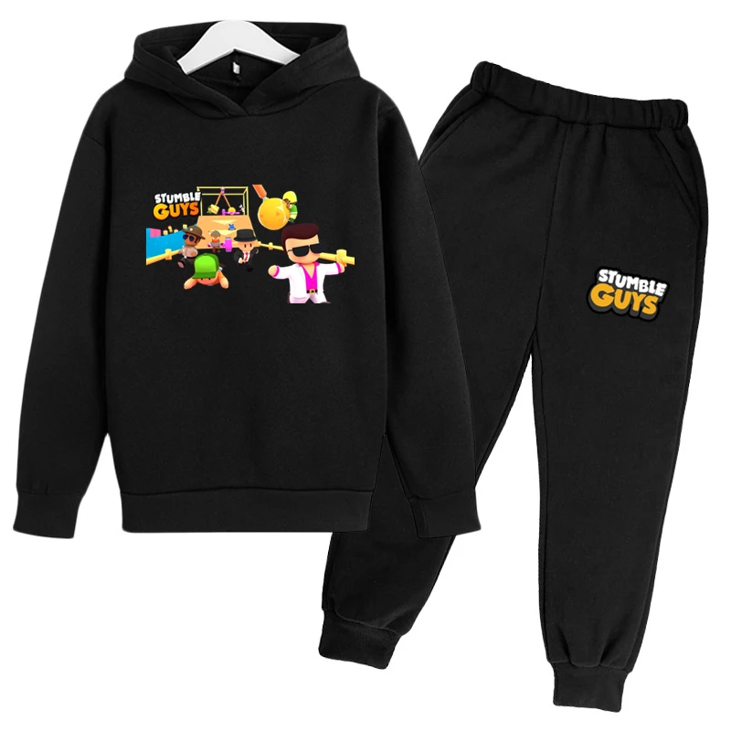 

Spring and Autumn Kids Games Tripping Guy Cartoon Printed Casual Hoodie Boys Girls Tracksuit Gift Pullover Cute Fleece Hoodie