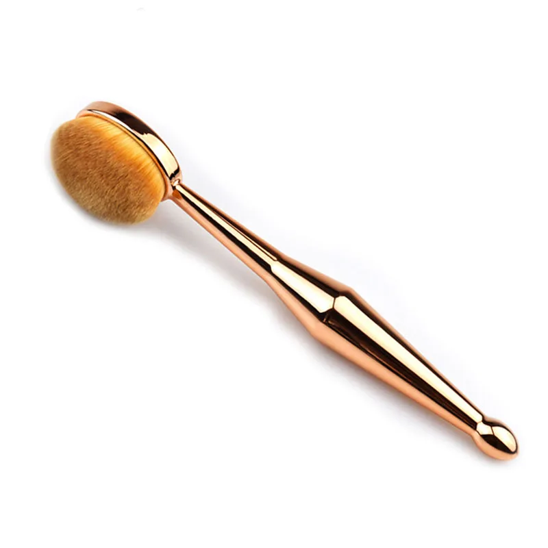 New Mermaid Makeup Brush Foundation Oval Brushes Rose Gold C