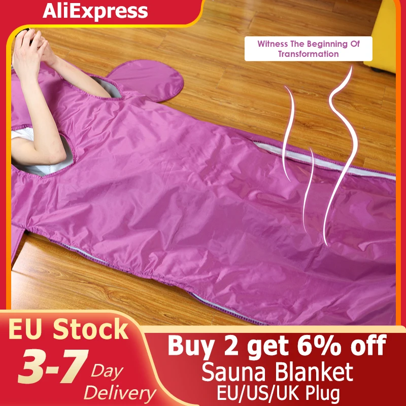 

EU Stock Hand-reachable Upgraded Version Sauna Blanket Digital Body Shaper Weight Loss Fitness Fat Burning Thermal Sauna Blanket