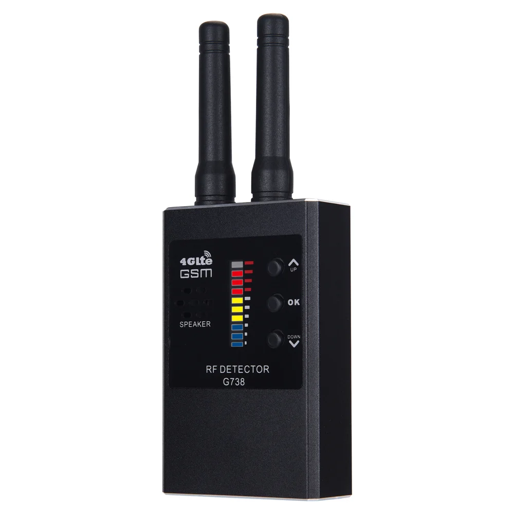 

Профессиональное Радиочастотное устройство обнаружения G738 GSM GPS Радиочастотный детектор сигнала анти-проводка Цифровая беспроводная каме...