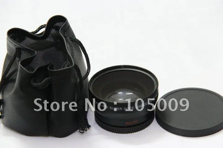 52 мм 0.45X Широкоугольный объектив с макрообъективом для камеры canon NIKON D3000 D5000 D40 D60