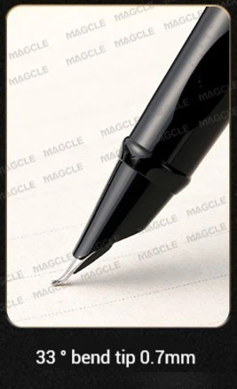 

Металлическая перьевая ручка с чешуей черного дракона stylo luxe hautekav