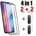 Закаленное стекло 4 в 1 для Xiaomi Mi 11 Lite 10T Pro 10T 9 9T 11i 8 A3 A2, Защитная пленка для экрана Xiaomi Poco X3 Pro M3 X3 X2, стекло