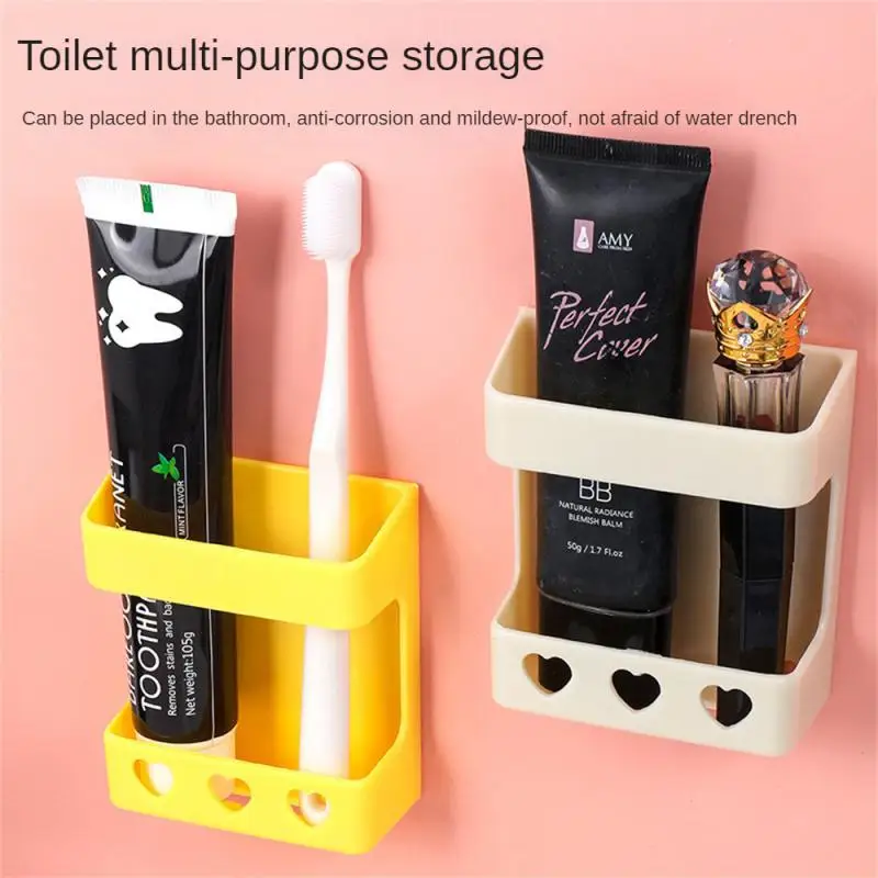 

Multi-functional Bedroom Bathroom Adhesive Sundries Storage Box Remote Control Rack Mobile Phone Charging Storage Rack