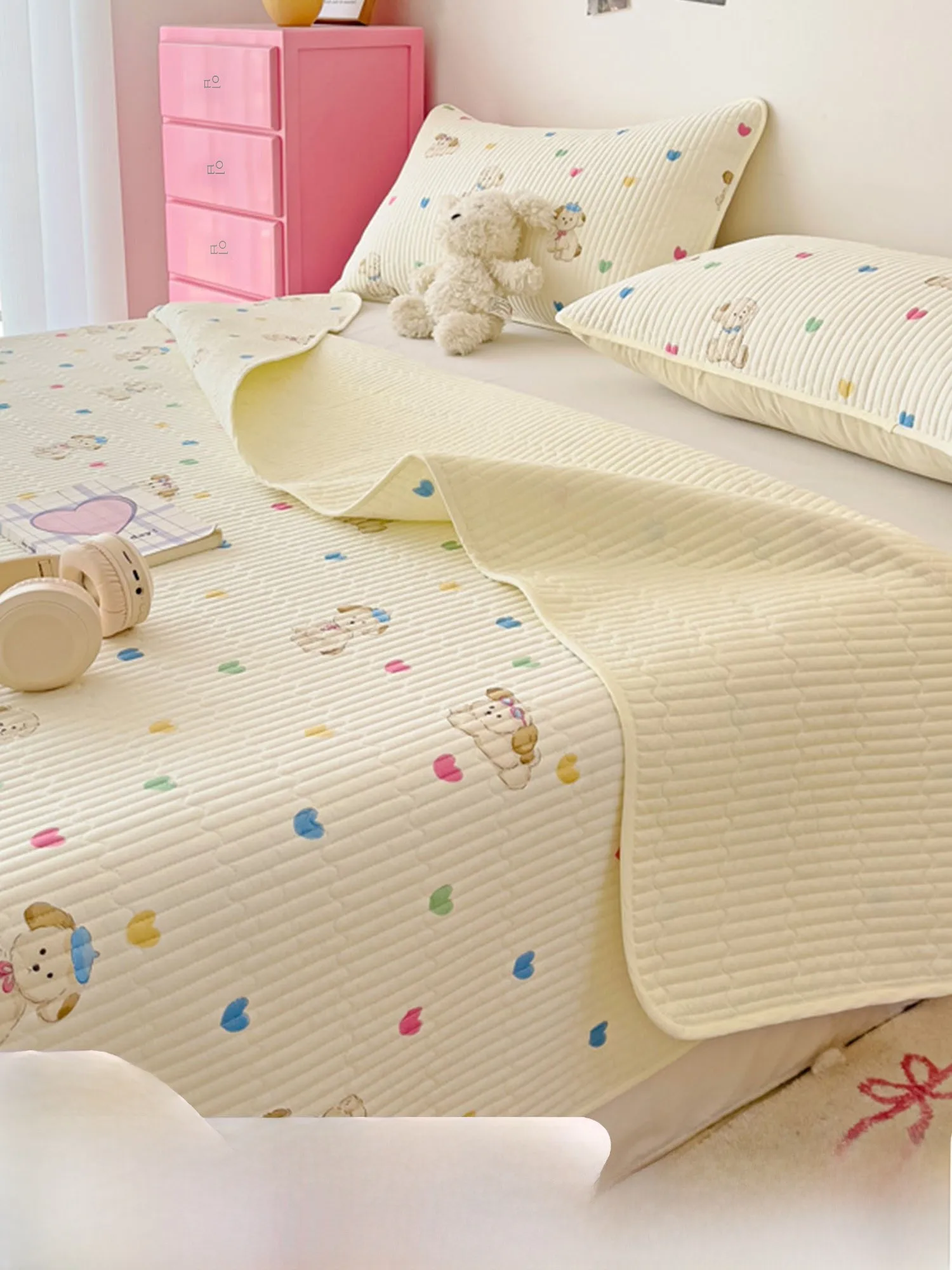 Class A Maternal and Child Grade Pure Cotton Bed Cover Three-Piece Set 2024 New Four Seasons Universal Tatami Special She...