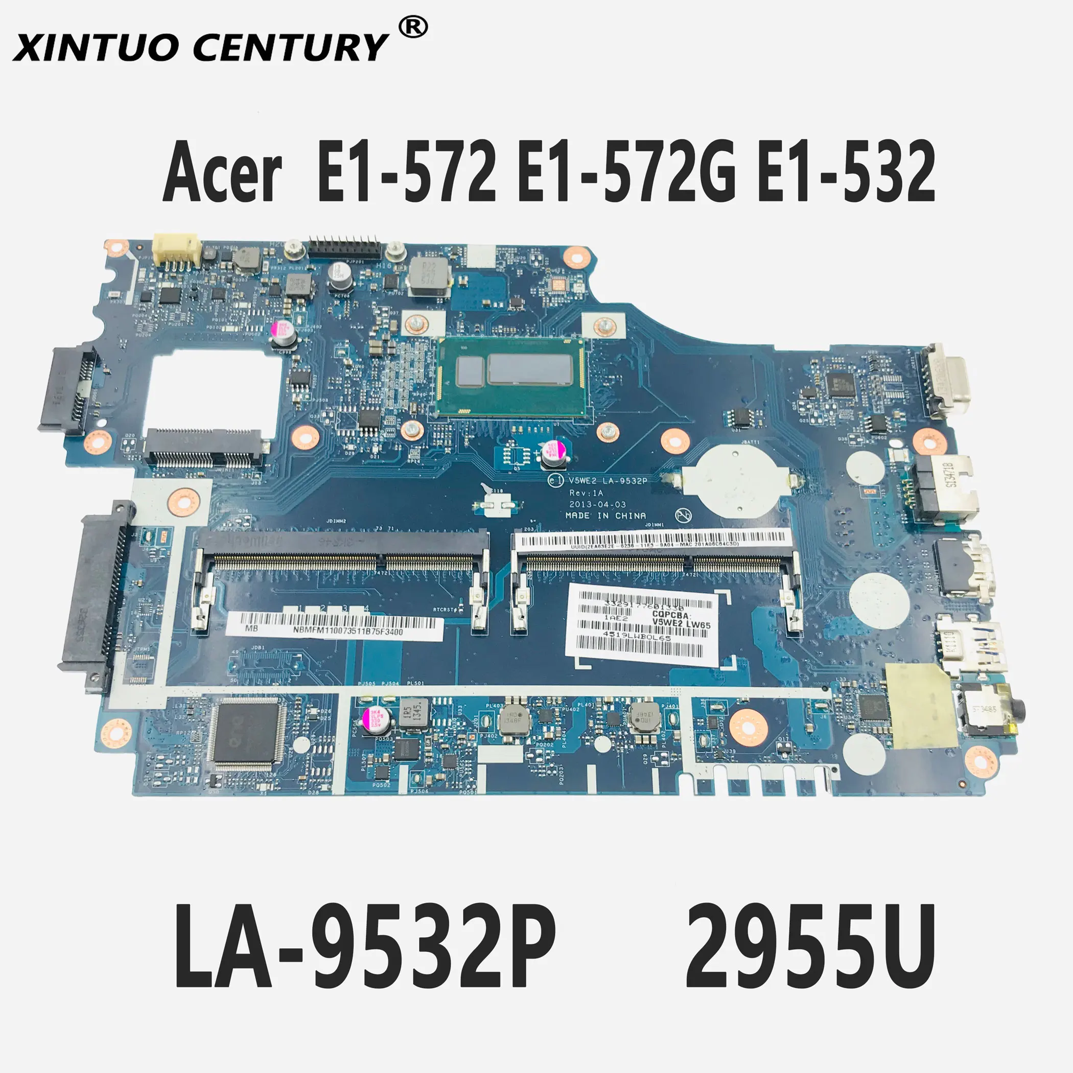 

Материнская плата V5WE2 для ноутбука Acer LA-9532P E1-572 TMP255 с процессором 2955U DDR3 100%