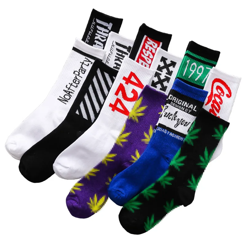 

2022 New Hiphop Cotton Men Socks Hip-Hop Harajuku Happy Funny Animal Sport Basketball Dress Socks for Male Wedding Christmas