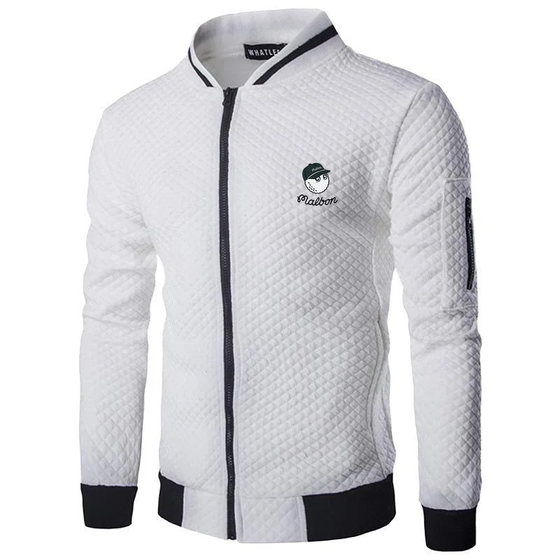 

Men's New Baseball Uniform 2022 Malbon Golf Men's Jacket Zipper Jacket Men's Casual Street Hip-hop Slim Fit Baseball Jacket