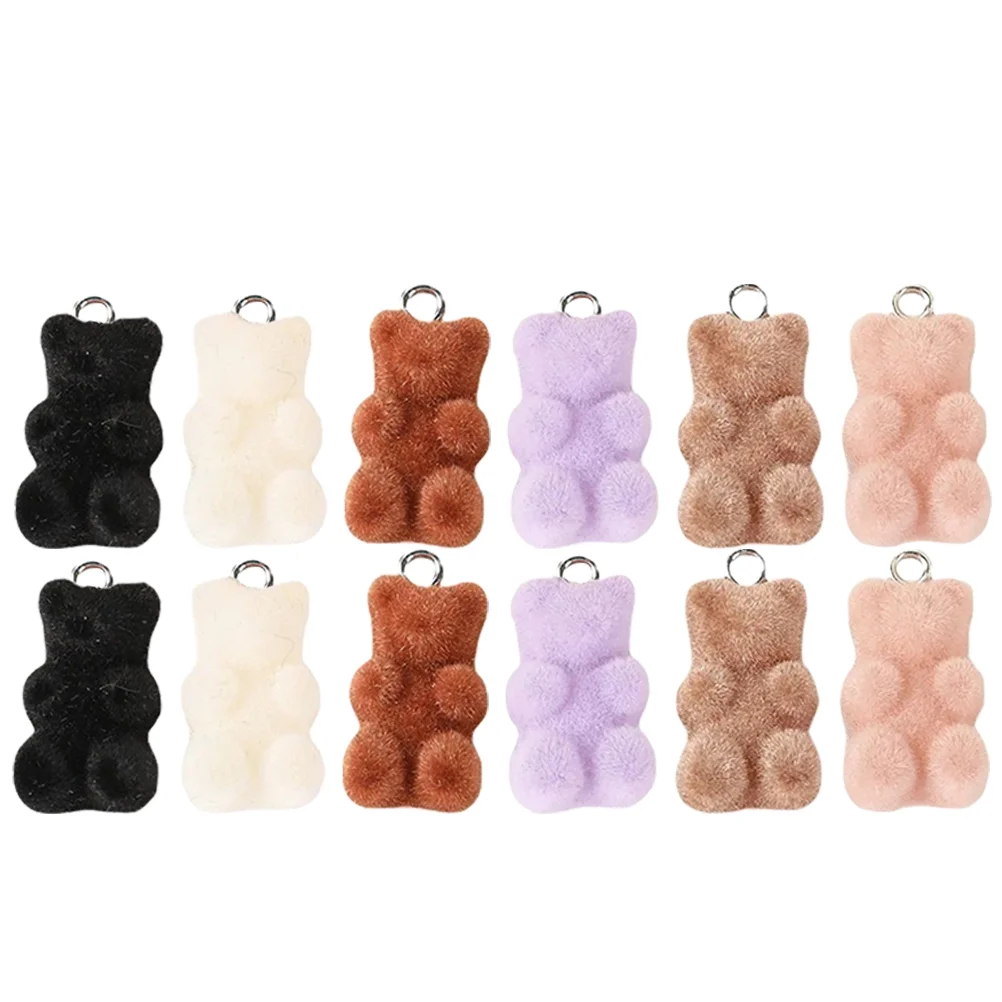 

12 Pcs Jewelry Making Pendants Charm Braclets Bear Necklace Pendants Bear Jewelry Charms Earring Charm Bangle Charms