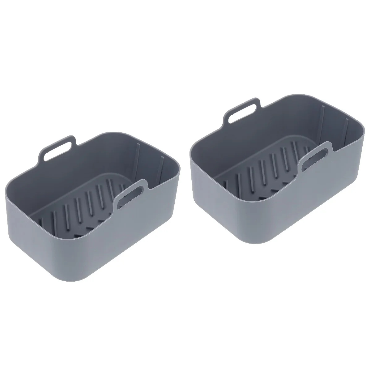 

Air Fryer Basket Reusable Liner Pan Non Stick Silicone Baking Fry Airfryer Oven Insert Cake Pot