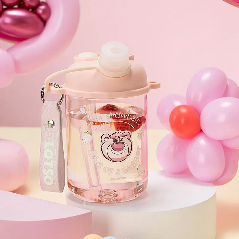 580 мл соломенная чашка Disney Lotso детская двойная для питья мультяшная аниме