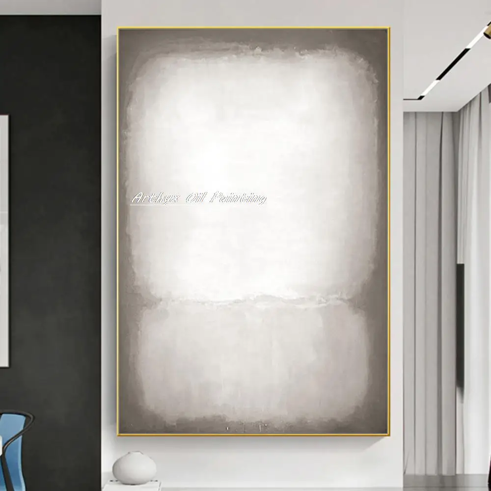 

Arthyx,Handmade Abstract Color Block Oil Paintings On Canvas,Modern Decorative Picture Large Wall Art For Living Room Home Decor