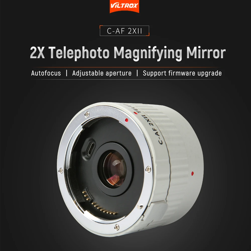 Фото 2.0X телеконвертер Viltrox C-AF 2X II с автофокусом для объективов Canon EOS EF 7DII 5D IV №2