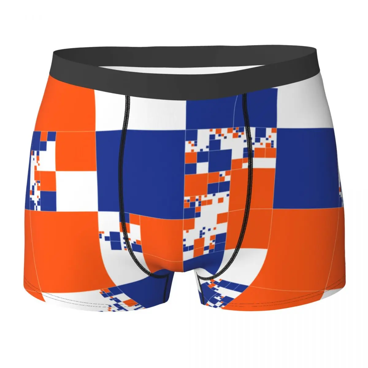

Mens Boxer Sexy Underwear Colorful Geometric Shape Mosaic Underpants Male Panties Pouch Short Pants
