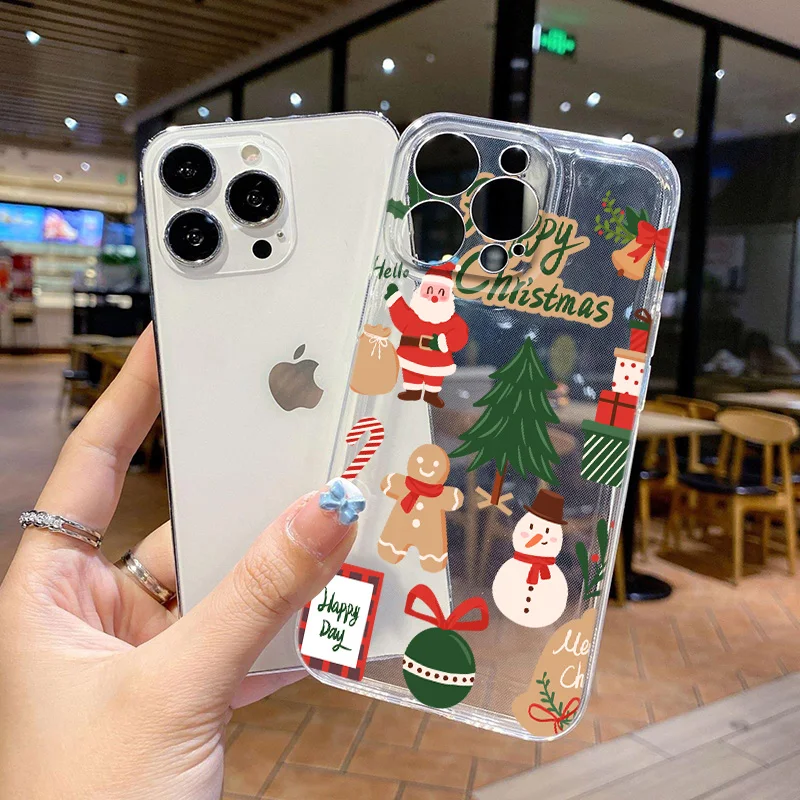 Модный рождественский узор для OPPO A16 31 5 53 55 60 72 76 78 92 9 97 98 2 92S K11 F11 Pro Прозрачный