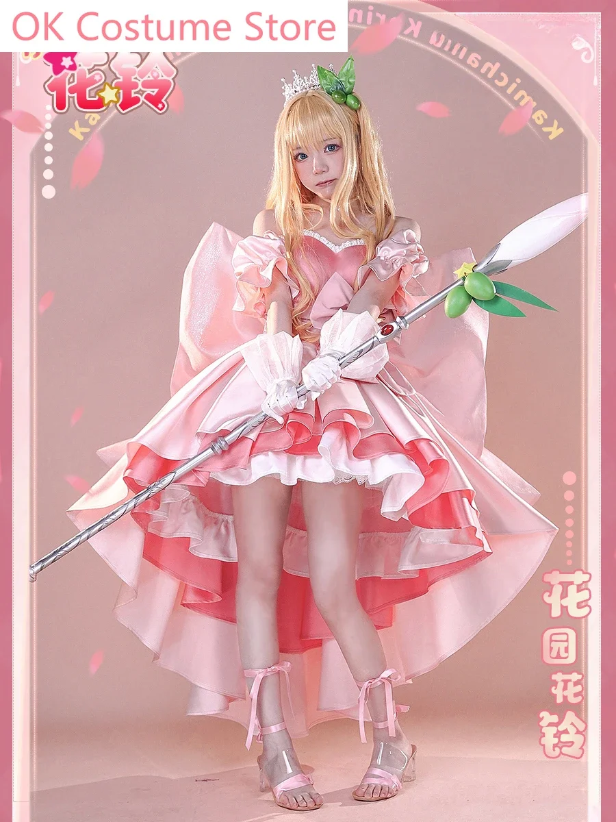 Аниме! Великолепное элегантное платье с драгоценными камхамами карином Hanazono Karin