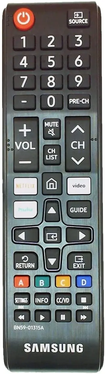 

Samsung Remote Control (BN59-01315A) for Select Samsung TVs - Black